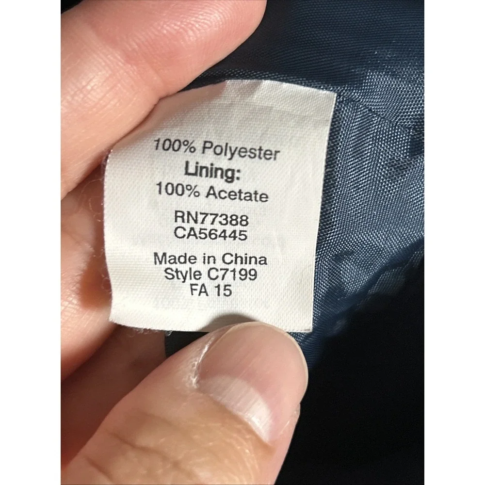 J Crew Blue Pleated Mini Skirt Size 6 Preppy Zip Close Lined Polyester